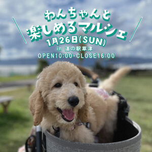 2025年1月26日『わんちゃんと楽しめるマルシェ』開催！