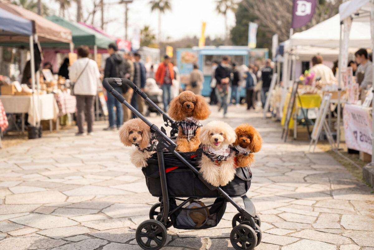 愛犬と楽しむマルシェ