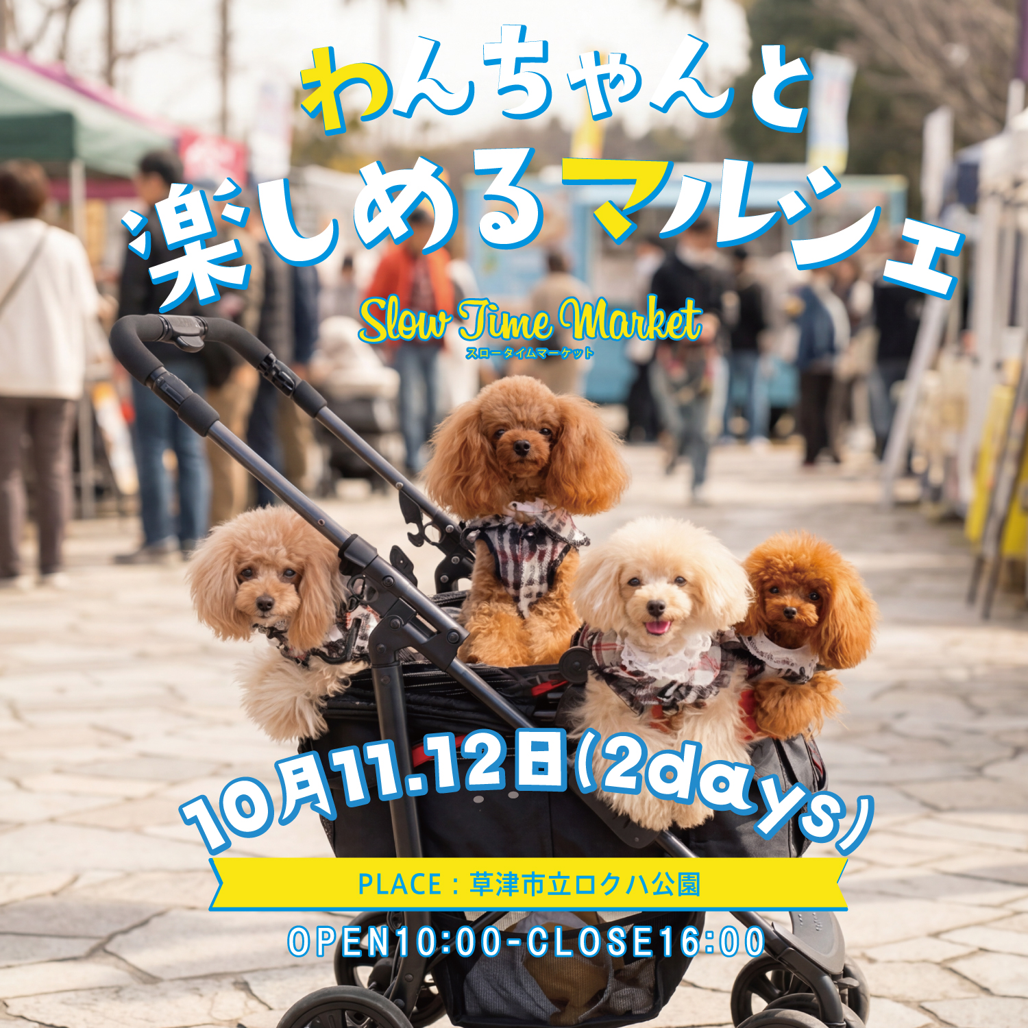 2026年10月11日・12日『わんちゃんと楽しめるマルシェ』開催！