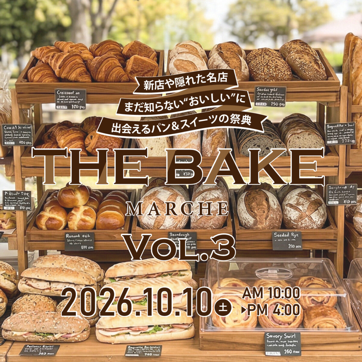 滋賀県草津市で開催するパンマルシェ「The Bake（ザ・ベイク）」。